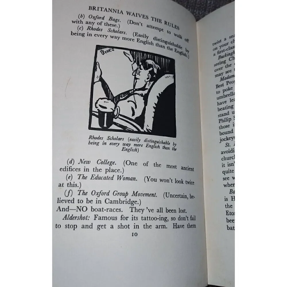 Britannia Waives the Rules, Confidential Guide to Customs, Manners & Habits 1934